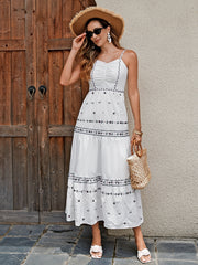 Bohemian Cotton Maxi Dress | Solare Fashion