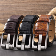 Versatile leather belt for men null