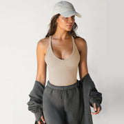 Spring Knitted Vest Sexy Slim Top Womens Clothing null