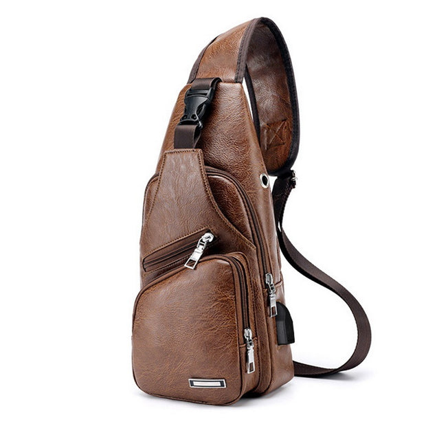 Men's USB Charging Chest Bag | Solare Fashion