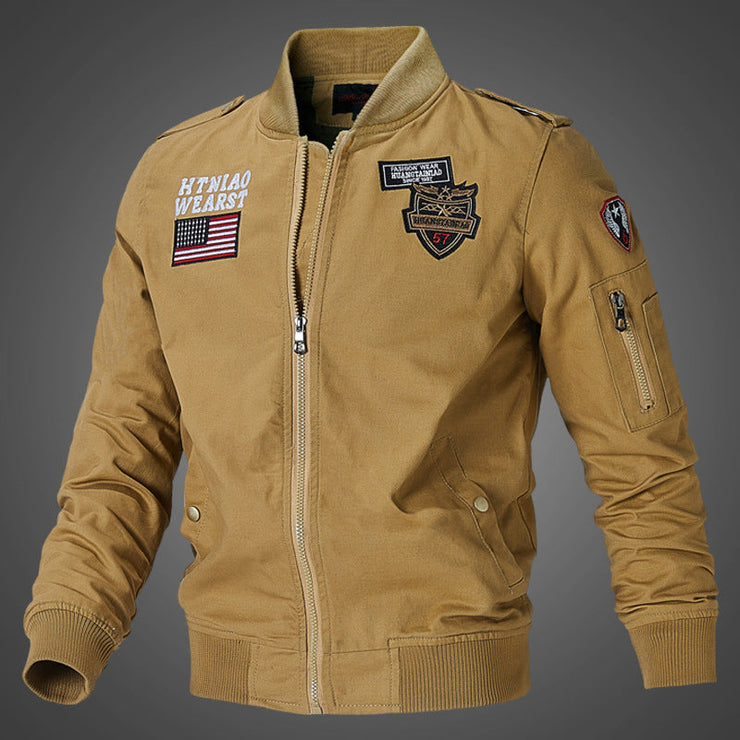 Men's flight jacket baseball uniform null