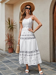 Bohemian Cotton Maxi Dress | Solare Fashion