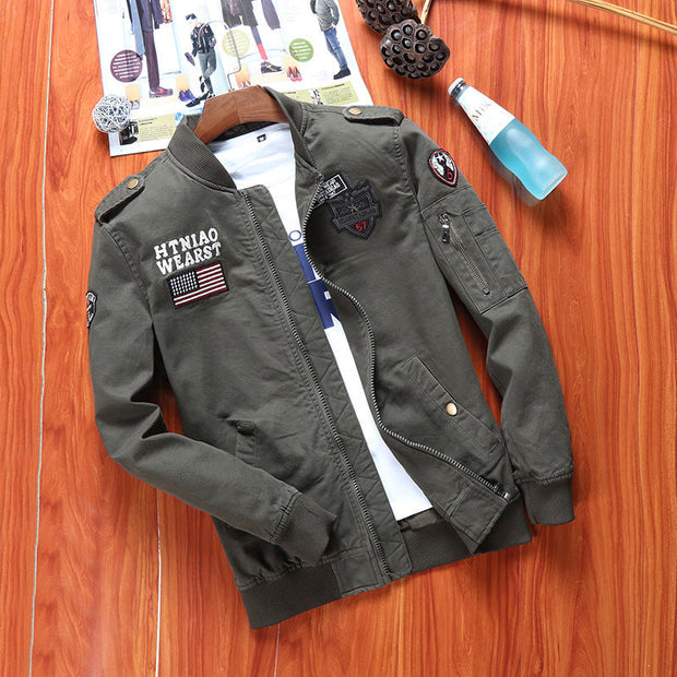 Men's flight jacket baseball uniform null