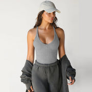 Spring Knitted Vest Sexy Slim Top Womens Clothing null