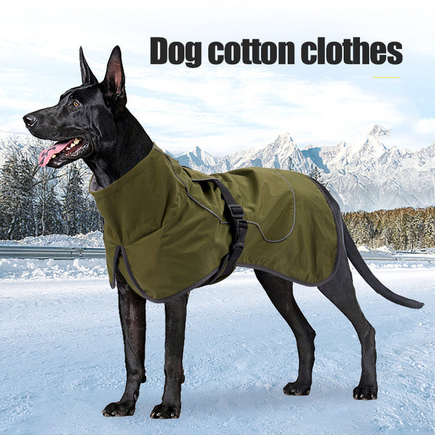 Medium And Large Dogs Handsome Winter Warm Clothing Snow proof Pet Supplies null