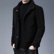 Double-Sided Fleece Men's Lambswool Coat | Solare Fashion