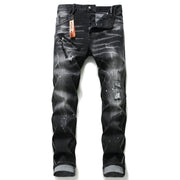 men jeans famous D2 Men slim jeans pants mens denim trousers zipper blue hole Pencil Pants null