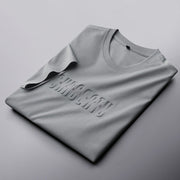 Summer Seamless Mercerized Cotton Solid Color Short-sleeved T-shirt Men's Round Neck null