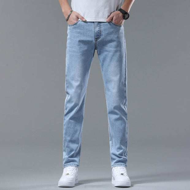 Men's Pants Stretch Slim-fitting Small Straight Trousers null