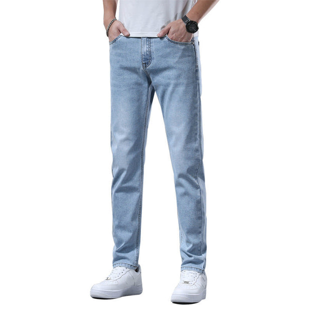 Men's Pants Stretch Slim-fitting Small Straight Trousers null