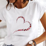 Women Dandelion T-shirts Fashion Clothing Cartoon Clothes Wa null