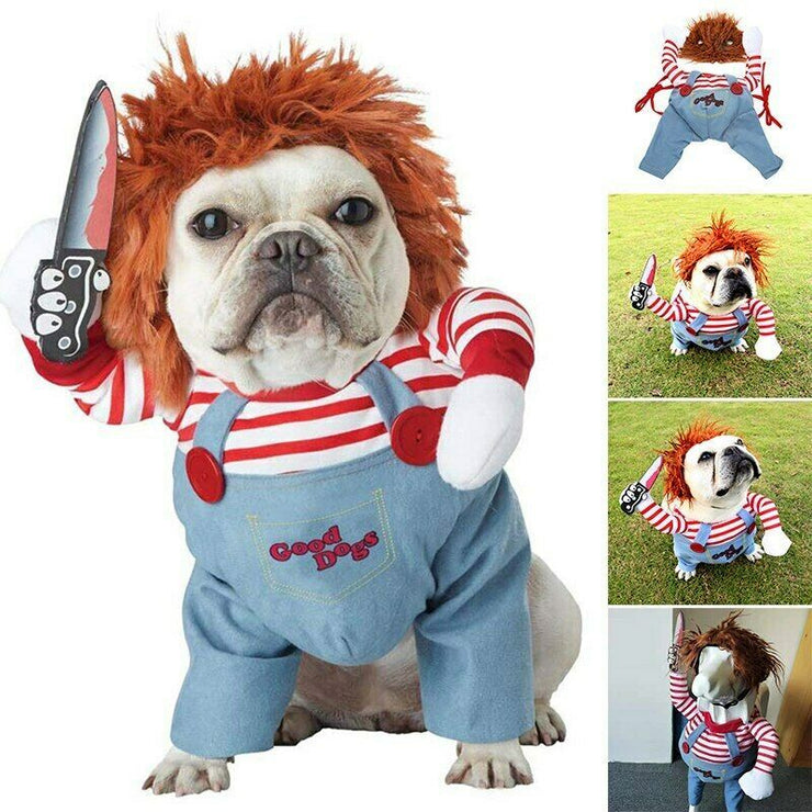 Halloween Pet Costume Pet Dog Funny Clothes Adjustable Dog Cosplay Costume Scary Costume Party Gatherings null