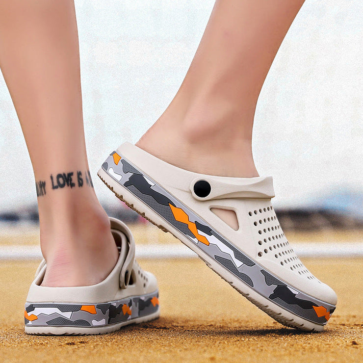 Summer Sandals With Baotou Non-Slip Slippers Thick-Soled Beach Shoes Outside The Hole Shoes null