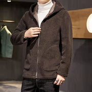 Double-Sided Fleece Men's Lambswool Coat | Solare Fashion