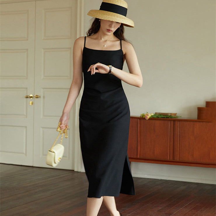 Women's Elegant Square Neck Halter Dress null