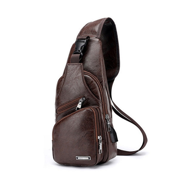 Men's USB Charging Chest Bag | Solare Fashion