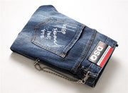 men jeans famous D2 Men slim jeans pants mens denim trousers zipper blue hole Pencil Pants null