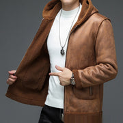 Double-Sided Fleece Men's Lambswool Coat | Solare Fashion